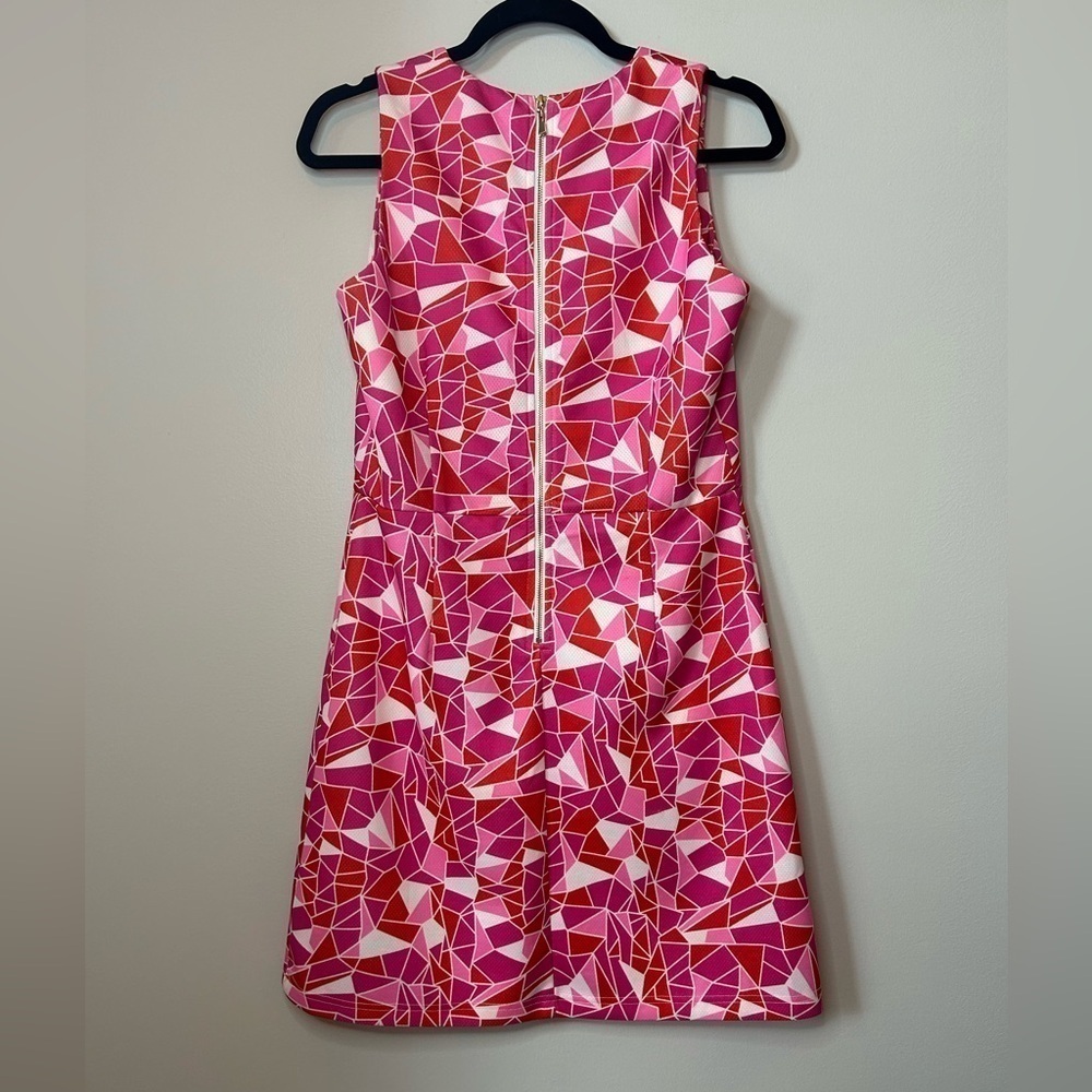 JADE Melody Tan Geometric Print Midi Dress Size S - Picture 7 of 9
